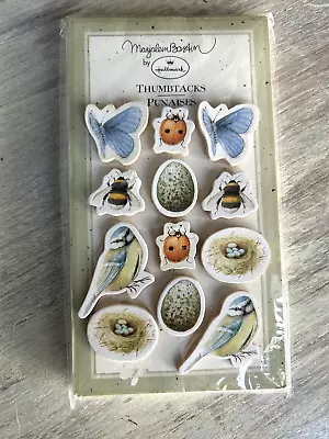 Hallmark Marjolein Bastin Thumbtacks Butterflies Birds & Bugs Set Of 12 Pushpin • $8.50