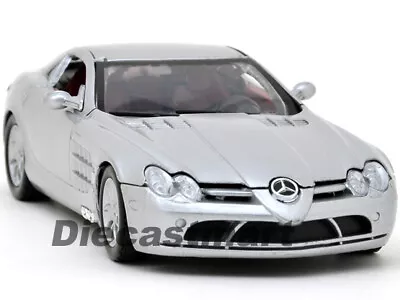 Motormax 1:24 2011 Mercedes Benz Slr Mclaren Diecast Model Car Silver • $17.99