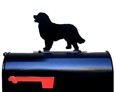 Bernese Mountain Dog Silhouette Mailbox Topper / Sign - Powder Coated Steel  • $35