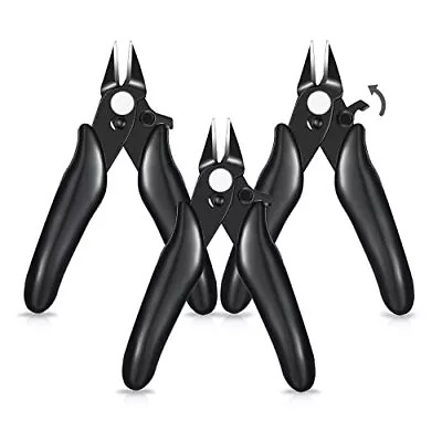 3 Packs 3.5 Inch Micro Cutter With Lock Flush Cutter Mini Wire Cutters Side Cutt • $15.80