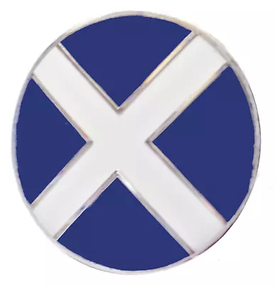 Scotland Saltire Flag Round Pin Badge  • £6.25