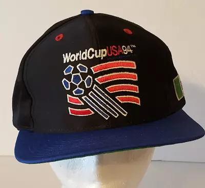 Vintage The Game USA 1994 World Cup Soccer Hat Football Mexico Flag • $34.97