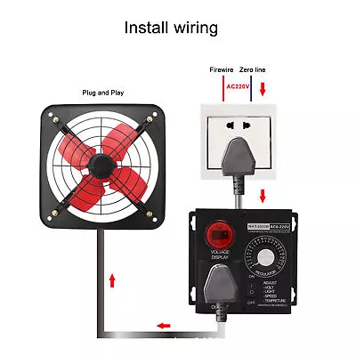 4000W SCR Electronic Voltage Regulator Motor Speed Controller Dimmer T 7810 HG • $52.44