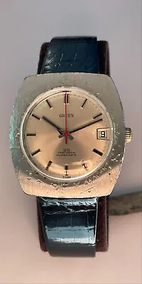 Vintage Gruen Precision Watch Power Date Incabloc Swiss Automatic SERVICED • $176.62