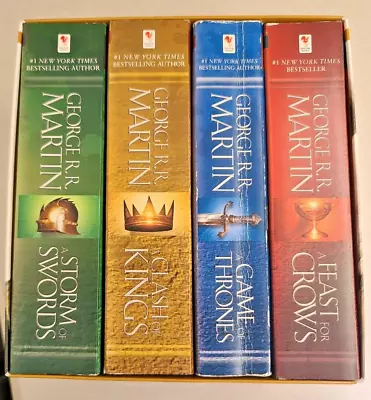 Game Of Thrones A Song Of Ice And Fire By George R.R. Martin Books 1-4 Box Set • $13.95