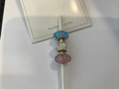 $299 • Buy Pandora Murano Glass Charms 14ct Yellow Gold