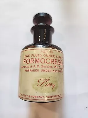 Formocresol Antique 1oz ELI  LILLY CO. Labeled • $13.50