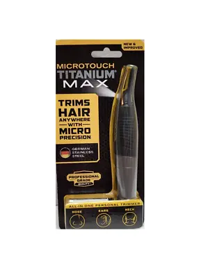 Mens Micro Touch Titanium MAX Personal Trimmer Professional Grade Ears Neck Nose • $15.95