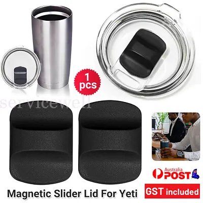 Magnetic Slider Lid 20/30oz Mug Tumbler Replacement For Rambler Yeti 1/2pc Tight • $7.71