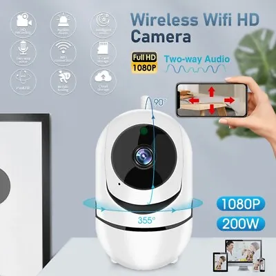 1080P CCTV WiFi IP Camera Baby Monitor Clever Dog Night Vision CAM Home Security • £13.59