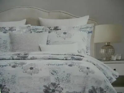 Nip Nicole Miller Home 2 Pc Twin/twin Xl Postcard Script Floral Comforter Set • $79.99