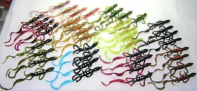 40 Mister Twister 6 Inch Super Lizard Lures Bass Nice Assorted Colors • $22.99