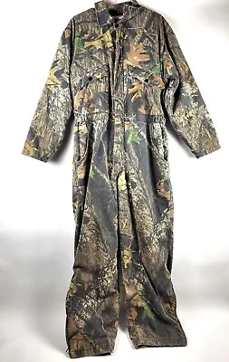 Mossy Oak Field Staff BreakUp Camo Camoflauge Insulated Hunting Coveralls Mens M • $42.95