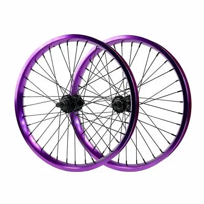 $129.98 • Buy   20  X 1.75 BMX Wheels Bicycle Elite Double Wall RIMS W 9T Cog 14mm Axle Purple