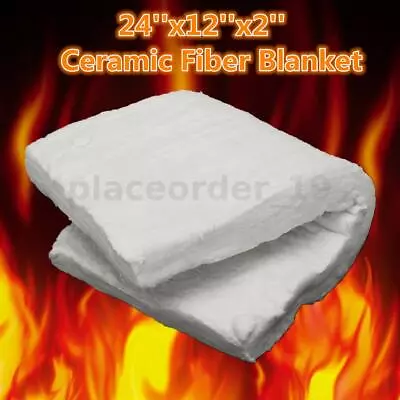 £16.48 • Buy 610x300x50mm Ceramic Fiber Blanket Thermal Insulation Fireproof Heat Preservatio