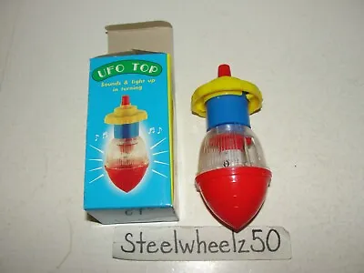 Vintage UFO Top Toy W/ Box The Learning Source Top Spins Electronics Do Not Work • $9.99
