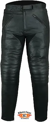 Australian Bikers Gear Motorcycle Motorbike Bikers Leather Touring Pants Trouser • £88.98