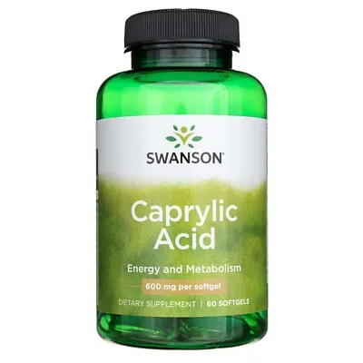 Swanson Caprylic Acid 600 Mg - 60 Capsules • £9.59