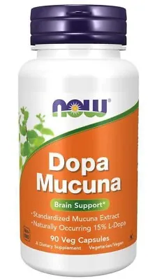NOW FOODS Dopa Mucuna - 90 Veg Capsules Exp. 12/2025 • $10.49