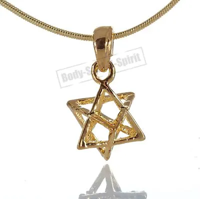 £11.15 • Buy MERKAVA Jewish Star David Lucky Protection Necklace Holy Judaica MERKABA Kabbala