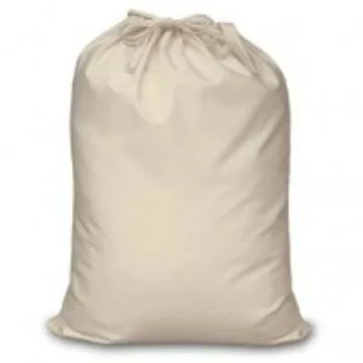 Drawstring Storage Bags In Heavy Duty Calico • £7.99