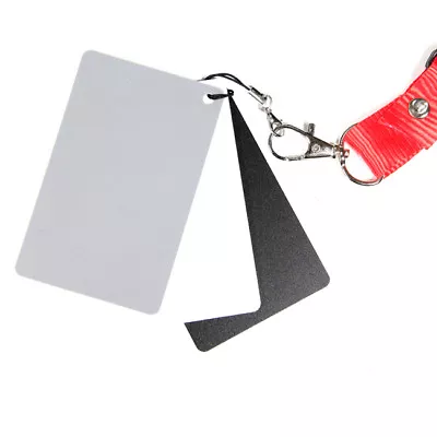3 In1 Digital 18% Black White Gray Card Photo Exposure Balance Grey Cards + Lany • £4.99