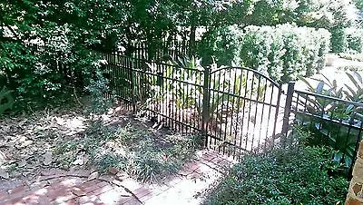 Ornamental Iron Walk Entry Gate 4 Ft WD Single Swing Fence Residential Security • $595