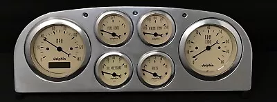 1936 Packard 6 Gauge Dash Panel Insert Programmable Speedometer Tan • $357