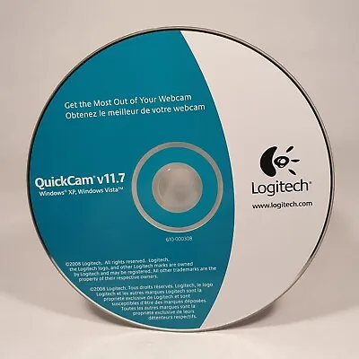 Logitech QuickCam 11.7 For Windows Vista XP PC CD-ROM Drivers - Disc Only • $9.95