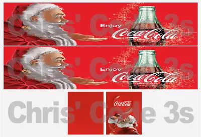 Code 3 Adhesive Vinyl Trailer Decal - Coca Cola Santa 1/50 1/64 1/76 1/87 1/148 • £6