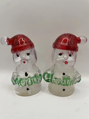 $4.99 • Buy Vintage Brinnco Santa   Merry Christmas   Salt & Pepper Shakers Japan