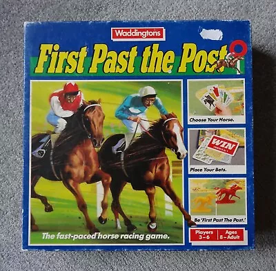 £26.99 • Buy Vintage 1989 First Past The Post Horse Racing Game. By Waddingtons. 