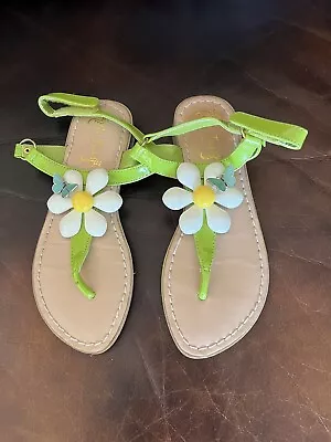 Girl’s Sandals Miss Trish Brand Sunflower And Butterfly Size 13 • $25