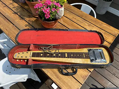 Vintage 1950’s Gretsch Electromatic Lap Steel Guitar Blonde Pearlized W/ Case • $529