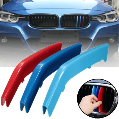 Front Grille Grill Cover Strips Clip Trim For BMW 3 Series F30 F35 Accessories • $6.99