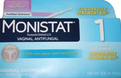 MONISTAT 1 Vaginal Antifungal Ointment Prefilled Applicator .16 OZ - EXP 7/2024 • $10.99