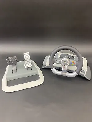Xbox 360 Wireless Racing Wheel With Force Feedback Pedals - Microsoft X Box • $60