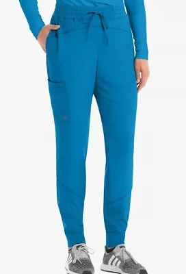 Barco One Scrubs #513 Elastic Drawcord Jogger Scrub Pant In  Wave Blue  Size S • $11.29