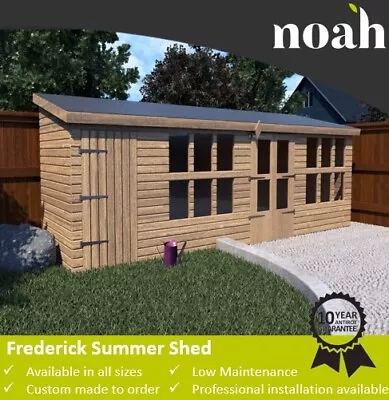 16x10 'Frederick' Heavy Duty Wooden Garden Summerhouse/Shed/Workshop/Garage • £2490