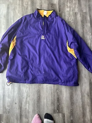 LSU Jacket Pullover Mens 2xl 58 Sports Purple Quarter Zip • $20