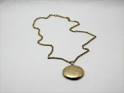 $79.99 • Buy Vintage 12K Gold Filled GF Signed Danecraft Chain Necklace W/Locket Pendant 