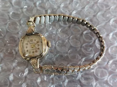 Vintage Endura Women's Watch 7 JEWELS 10k Rolled Gold Plate RGP • $19.99