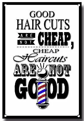 Hairdresser And Barber Shop Quote A4 Metal Sign Barber • £9.95