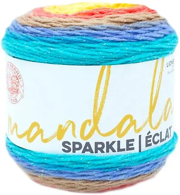 3 Pack Lion Brand Mandala Sparkle Yarn-Hercules 527-303 • £23.72