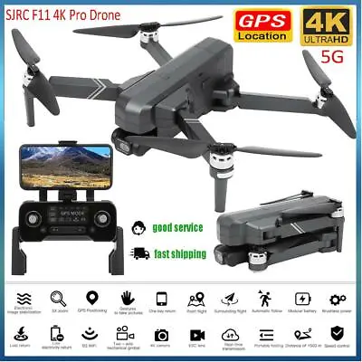 SJRC F11 PRO GPS Fpv 5G WiFi RC Drone Quadcopter Hd 4K Camera Brushless Drone • $376.42