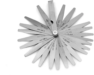 Feeler Gauge Metric Size 0.05mm-1mm Tapered Stainless Steel Precision 20 Blade * • $9.95