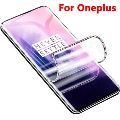 3 Pcs Hydrogel Screen Protector For Oneplus 5T 6T 7T 8T 6 8 Pro Protective Film • $5.69