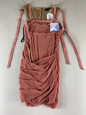 Majorelle Dress Womens Size Small Pink Ruched Sleeveless • $31.50