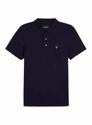 Lyle & Scott Organic Mens Plain Polo Shirt Regular Fit Navy • $62.17
