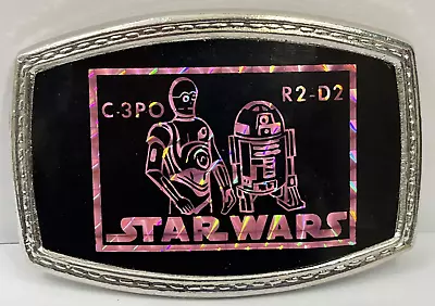 Vintage 1970s STAR WARS C-3P0 & R2-D2 Belt Buckle • $29.99